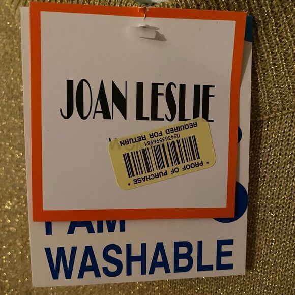 Vintage Shirt Gold Knit Top Mock Neck Shell Blouse Size 3X • NEW WITH TAGS • - Picture 7 of 9